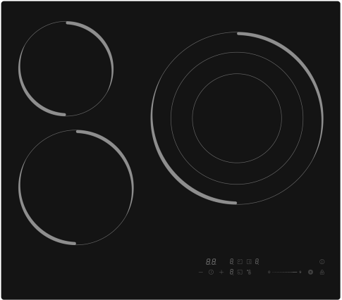 Поверхность электрическая EXITEQ EXH-516CB Поверхность электрическая EXITEQ EXH-516CB