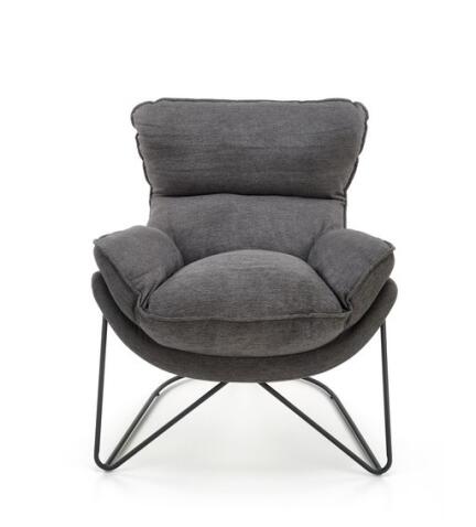 Кресло HALMAR VOLKER темно-серый/черный