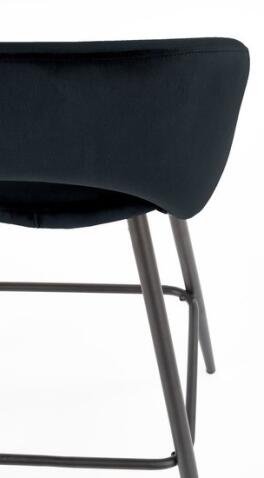 Стул барный HALMAR H96 черный/черный