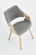 Стул HALMAR K396 серый/дуб светлый