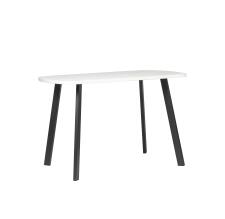 Стол ВВР Пластиковый Мрамор марквина белый/белый/черный профиль 110/70