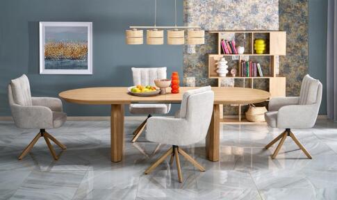 Стол обеденный HALMAR SUNSET натуральный 180-260/100