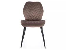 Стул SIGNAL MIKE Velvet Bluvel 38 капучино/черный