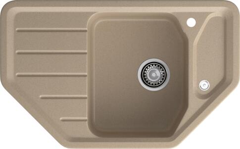 Кухонная мойка GRANFEST CORNER C-800E песочный