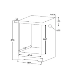 Духовой шкаф электрический MEFERI MEO454BK LIGHT