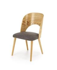 Стул HALMAR CADIZ серый/дуб натуральный