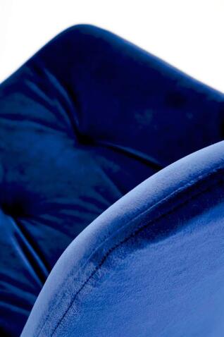 Стул HALMAR K519 синий/черный, поворотный