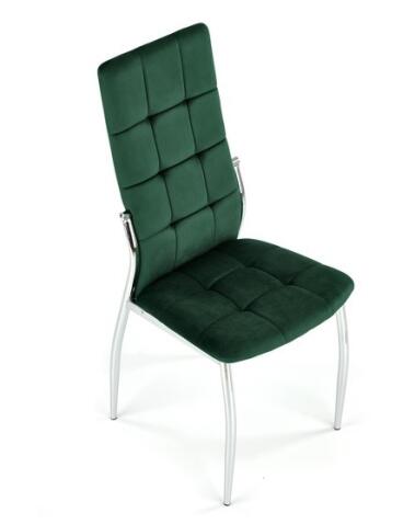Стул HALMAR K416 темно-зеленый/хром