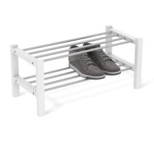 Полка для обуви Sheffilton Альберо SHT-SR9 артикул ПЛТ-175 беленый/алюм.металлик (+)