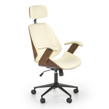 Кресло компьютерное HALMAR IGNAZIO ореховый/кремовый