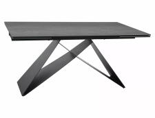 Стол обеденный SIGNAL WESTIN Ceramic Pietra Di Savoia серый/черный мат 160-240