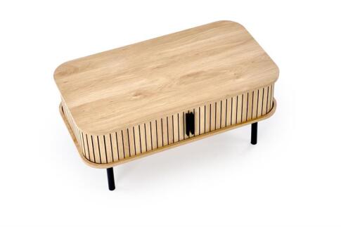 Стол журнальный HALMAR ANGELINA натуральный/черный