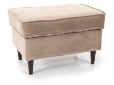 Пуф SIGNAL RON Velvet Bluvel 40 темно-бежевый/венге (P)