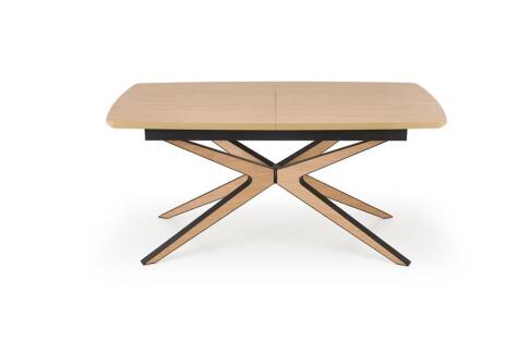 Стол обеденный HALMAR JAMES натуральный/черный/натуральный 160-220/90