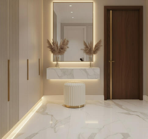 Комплект HALMAR FIDO (2 пуфа) кремовый/золотой