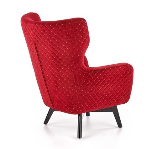 Кресло HALMAR MARVEL бордовый/черный