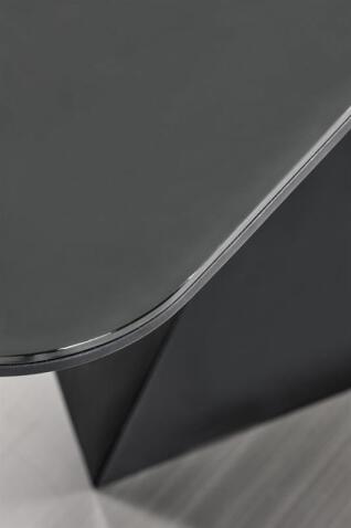 Стол обеденный HALMAR PATRIZIO темно-серый/черный 160-200/90