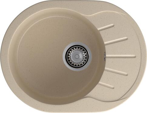 Кухонная мойка GRANFEST RONDO R-580L кашемир