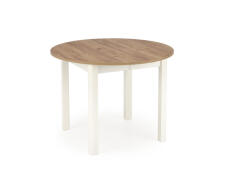 Стол обеденный HALMAR RINGO дуб крафт/белый 102-142/102