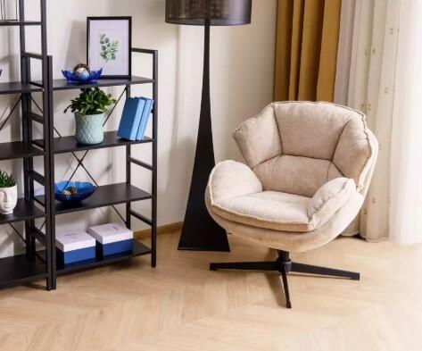 Кресло SIGNAL BETTY бежевый/черный