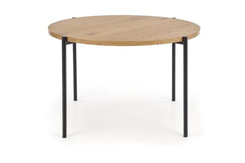 Стол обеденный HALMAR MORGAN дуб золотой/черный 120