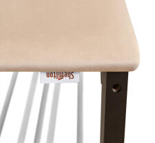 Банкетка Sheffilton SR-0628 артикул Б-2 черный матовый/ванильный крем