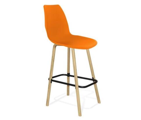 Стул барный Sheffilton SHT-ST29/S94 оранжевый RAL2003/прозрачный лак/черный Стул барный Sheffilton SHT-ST29/S94 оранжевый RAL2003/прозрачный лак/черный