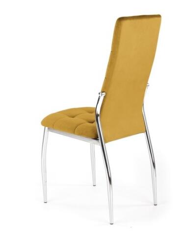 Стул HALMAR K416 горчичный/хром