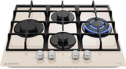 Варочная панель газовая MEFERI MGH604BG GLASS ULTRA