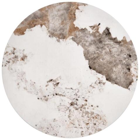 Комплект HALMAR INES (2 стола журнальных) бежевый мрамор/белый