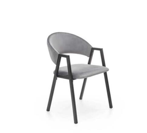 Стул HALMAR K473 серый/черный