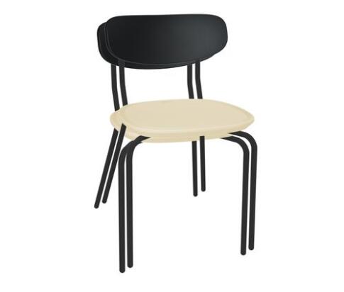 Стул Sheffilton SHT-S85М-2 черный/бежевый/черный муар