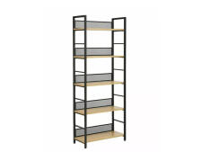 Стеллаж SIGNAL RAW R5 дуб/черный