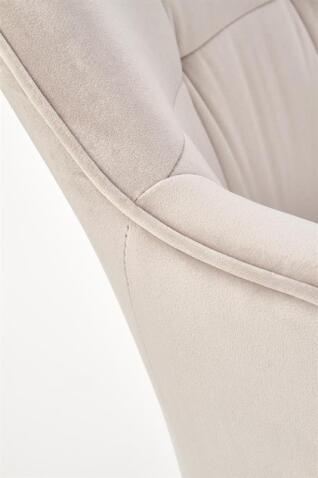 Стул HALMAR K377 бежевый/черный