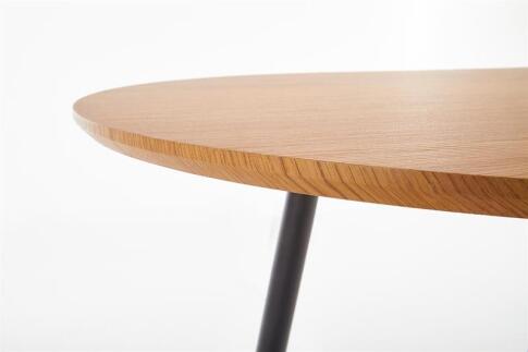 Стол обеденный HALMAR COLORADO дуб золотой/черный 120-160/80