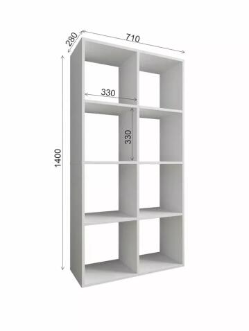 Стеллаж ДСВ (МС Мори) МСО 710.1 (МП) Белый