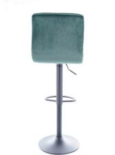Стул барный SIGNAL C105 Velvet Bluvel 78 зеленый/черный