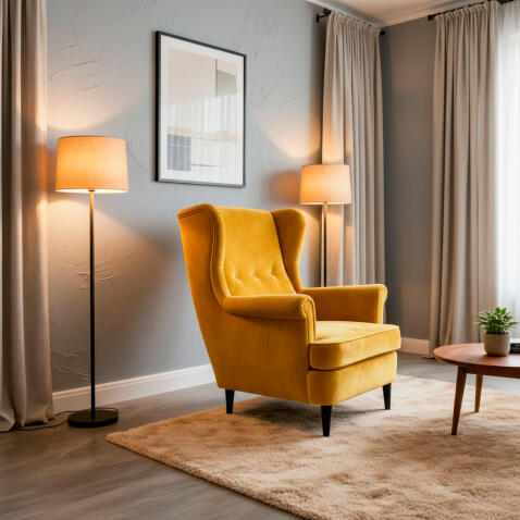 Кресло SIGNAL LORD Velvet Bluvel 68 карри/венге