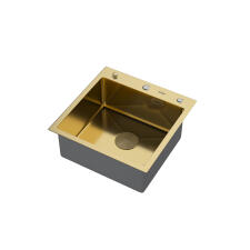 Мойка ARFEKA ECO AR 500*500 POP-UP GOLD PVD NANO