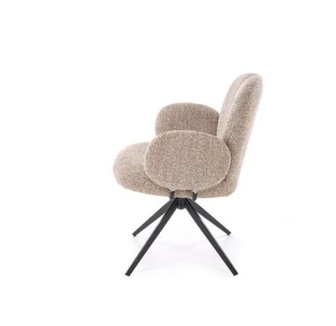 Стул HALMAR K568 темно-бежевый/черный, поворотный