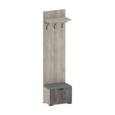 Вешалка САНТАН Шаде В-3406 Дуб серый/Черный ясень/Simple 27