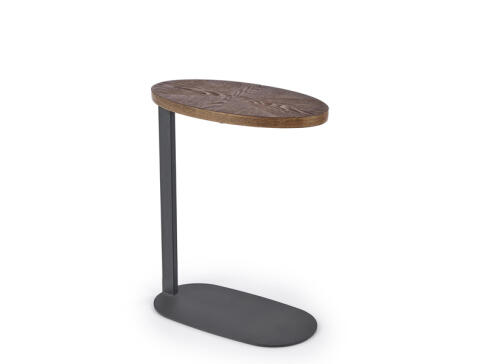 Стол журнальный HALMAR DELPHI ореховый/черный