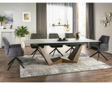 Стул SIGNAL HUGO Brego 77 оливковый/черный, поворотный