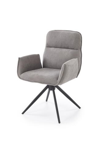 Стул HALMAR K574 серый/черный, поворотный