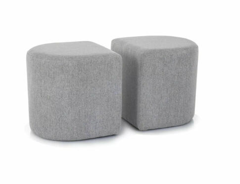 Комплект SIGNAL DUAL (стол журнальный + 2 пуфа) дуб артизан/черный/серый