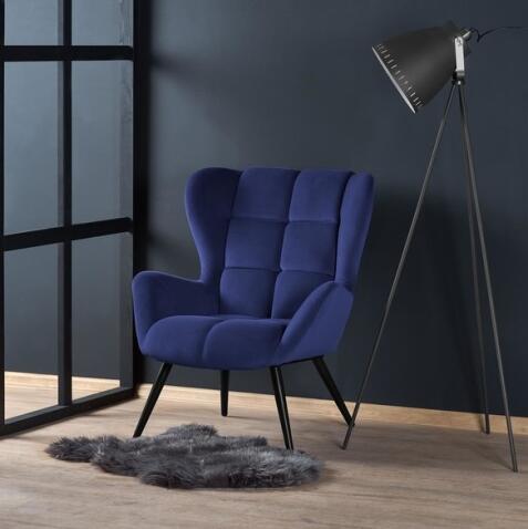 Кресло HALMAR TYRION темно-синий/черный