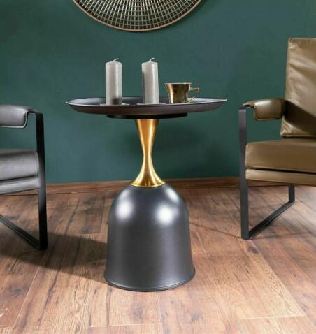 Стол журнальный SIGNAL LIBRA черный/золотой 51