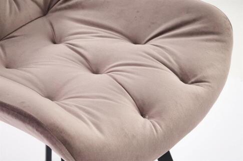 Стул HALMAR K519 бежевый/черный, поворотный