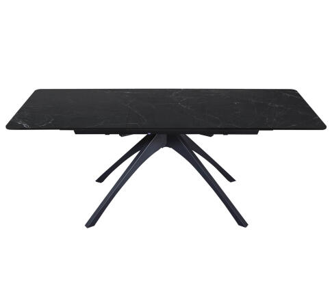 Стол Sheffilton SHT-T76 серый мрамор/черный