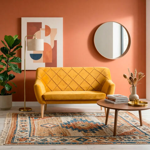 Диван SIGNAL KIER 2 Velvet Bluvel 68 карри/бук